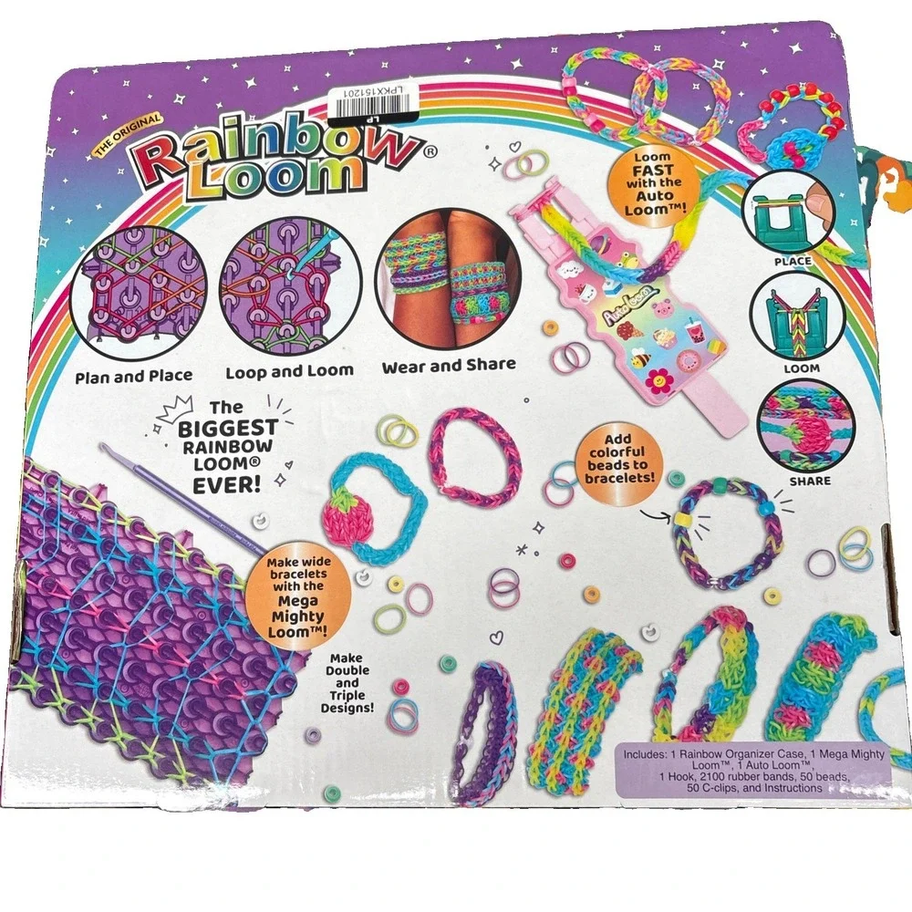 Rainbow Loom Bracelet Kit 2205 Pieces